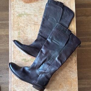 Frye Dark Brown Leather Boots